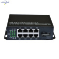 PGME-E3D8E13SCP-20 POE 10/100M Industrial media converters to connect Ethernet over fibre